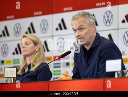 Francoforte sul meno, Germania. 23 agosto 2024. 23.08.2024, Vorstellungs-Pressekonferenz von Bundestrainer Christian Wueck, Deutschland, Francoforte sul meno, DFB-Campus, Bundestrainer Christian Wueck credito: dpa/Alamy Live News Foto Stock