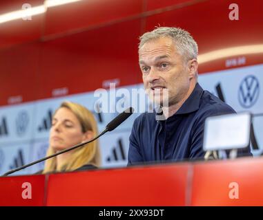 Francoforte sul meno, Germania. 23 agosto 2024. 23.08.2024, Vorstellungs-Pressekonferenz von Bundestrainer Christian Wueck, Deutschland, Francoforte sul meno, DFB-Campus, Bundestrainer Christian Wueck credito: dpa/Alamy Live News Foto Stock