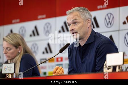 Francoforte sul meno, Germania. 23 agosto 2024. 23.08.2024, Vorstellungs-Pressekonferenz von Bundestrainer Christian Wueck, Deutschland, Francoforte sul meno, DFB-Campus, Bundestrainer Christian Wueck credito: dpa/Alamy Live News Foto Stock