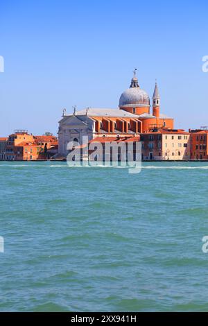 Chiesa del Santissimo Redentore (in italiano: Chiesa del Santissimo Redentore) sull'isola della Giudecca a Venezia. Foto Stock