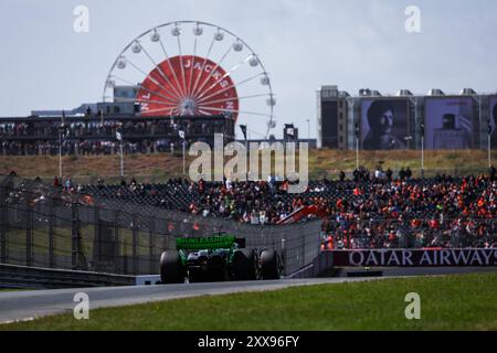 Zandvoort, Paesi Bassi, 23/08/2024, SHWARTZMAN Robert (isr), puntata F1 Team Kick Sauber C44, azione durante il Gran Premio d'Olanda 2024 di Formula 1 Heineken, 15° round del Campionato del mondo di Formula 1 2024 dal 23 al 25 agosto 2024 sul circuito di Zandvoort, nei Paesi Bassi Foto Stock