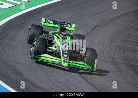 Zandvoort, Paesi Bassi. 23 agosto 2024. 23 agosto 2024; circuito Zandvoort, Zandvoort, Olanda settentrionale, Paesi Bassi; formula 1 Heineken Dutch Grand Prix 2024; giornata di prove libere; Robert Shwartzman (ISR) in palio F1 Team Kick Sauber durante le prove libere 1 credito: Action Plus Sports Images/Alamy Live News Foto Stock