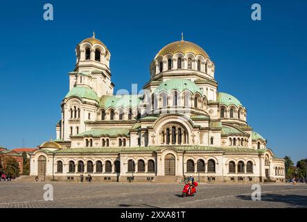 Saint Cattedrale Alexander Nevski, Sofia, Bulgaria Foto Stock