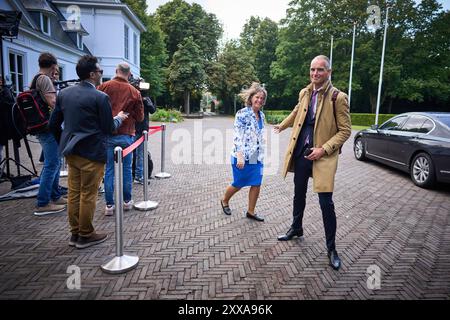 L'AIA - 23/08/2024, Marjolein Faber, Ministro dell'asilo e della migrazione dopo il Consiglio dei ministri. Normalmente, queste riunioni si svolgono presso il Ministero degli affari generali del Binnenhof, ma a causa della sua ristrutturazione, la squadra ministeriale si dirotta verso il Catshuis, la residenza ufficiale del primo ministro. ANP PHIL NIJHUIS netherlands Out - belgio Out Foto Stock