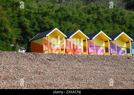 Capanne di spiaggia Foto Stock