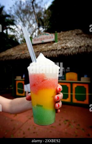 Orlando, Florida, Stati Uniti, 20090325: Il Disney EPCOT Center di Orlando. Ogni coutry rappresentato al World Showcase serve bevande speciali. Una Margarita congelata dal Messico. Foto: Orjan F. Ellingvag/ Dagbladet/ Corbis Foto Stock