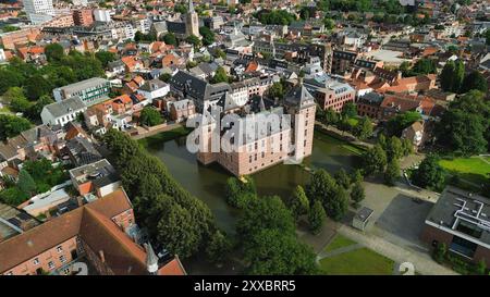 Foto drone Castello dei Duchi del Brabante Belgio europa Foto Stock