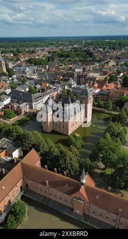 Foto drone Castello dei Duchi del Brabante Belgio europa Foto Stock