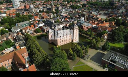 Foto drone Castello dei Duchi del Brabante Belgio europa Foto Stock