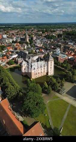 Foto drone Castello dei Duchi del Brabante Belgio europa Foto Stock