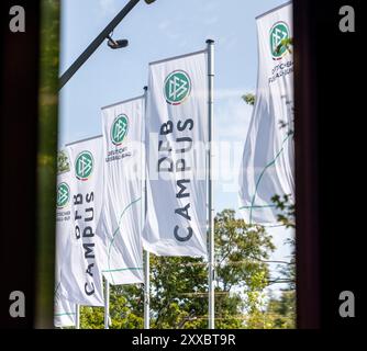 Francoforte sul meno, Germania. 23 agosto 2024. 23.08.2024, Vorstellungs-Pressekonferenz von Bundestrainer Christian Wueck, Deutschland, Francoforte sul meno, DFB-Campus, DFB-Campus, credito Fahnen: dpa/Alamy Live News Foto Stock