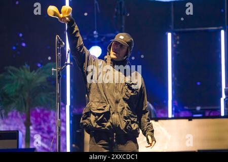 Leeds, Inghilterra, 23 agosto 2024. Liam Gallagher suona il Main Stage al Leeds Festival 2024. Crediti: Izzy Clayton/Alamy Live News Foto Stock