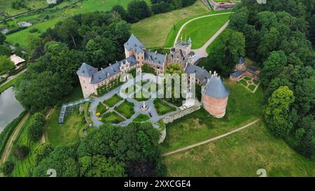 Foto drone castello Gaasbeek belgio europa Foto Stock