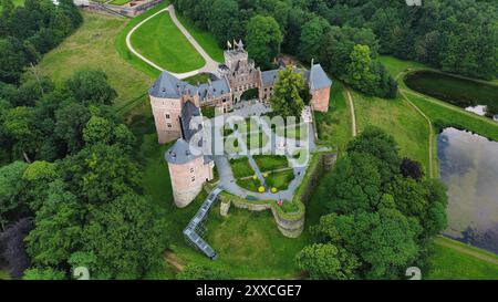 Foto drone castello Gaasbeek belgio europa Foto Stock