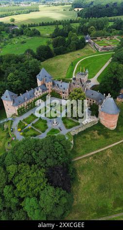 Foto drone castello Gaasbeek belgio europa Foto Stock