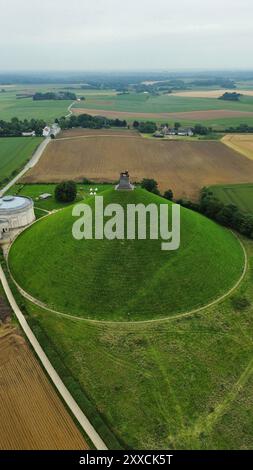 Foto drone campo di battaglia di Waterloo Belgio europa Foto Stock