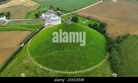 Foto drone campo di battaglia di Waterloo Belgio europa Foto Stock