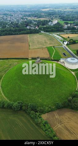 Foto drone campo di battaglia di Waterloo Belgio europa Foto Stock