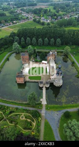 Foto drone Duchi di Havre castello Belgio europa Foto Stock