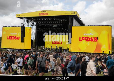 Leeds, Regno Unito. Venerdì 23 agosto 2024 veduta generale del palco principale del Bramham Park © Jason Richardson / Alamy Live News Foto Stock