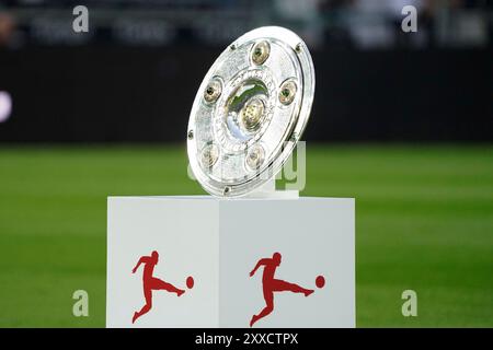 Fussball, 1.BL Saison 2024/2025 Borussia Mönchengladbach vs Bayer 04 Leverkusen, 23.08.2024, Stadion im Borussia Park Mönchengladbach, Bundesliga Meisterschale Fotocopyright Gladys Chai von der Laage le normative DFL vietano qualsiasi uso di fotografie come sequenze di immagini e/o quasi-video. Foto Stock