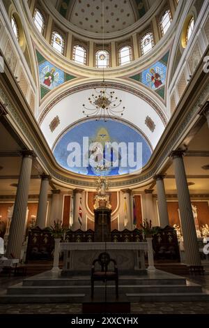 Vista interna della Cattedrale di San Jose, Catedral metropolitana de Costa Rica, San Jose, provincia di San Jose, regione Valle Central, Costa Rica, centro di Amer Foto Stock