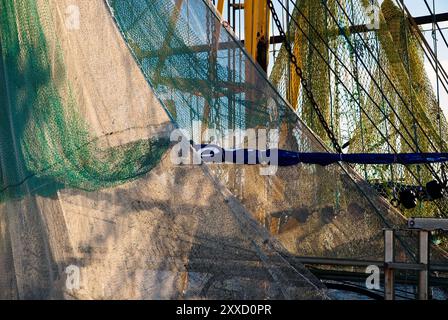 Reti da pesca sospese Foto Stock