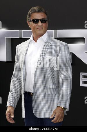 Sylvester Stallone alla prima di "Terminator Genisys" tenutasi a Los Angeles al Dolby Theatre di Hollywood, USA il 28 giugno 2015 Foto Stock