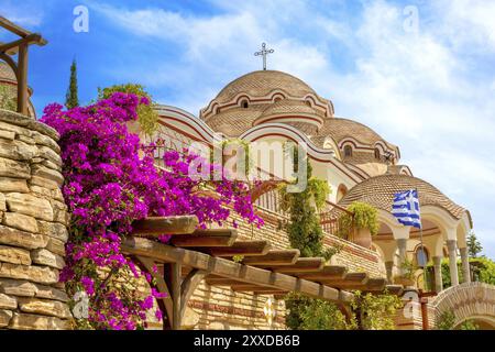 Monastero dell'Arcangelo Michele a Thassos o sull'isola di Thasos, Grecia, Europa Foto Stock