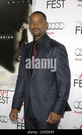 Will Smith all'AFI FEST 2015, anteprima di "Concussion" tenutasi al TCL Chinese Theatre di Hollywood, USA, il 10 novembre 2015 Foto Stock