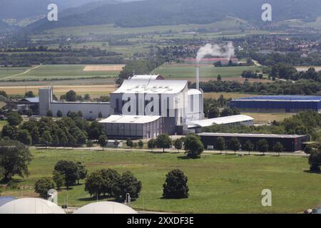 Impianto di incenerimento dei rifiuti di TREA nella zona industriale di Eschbach Foto Stock