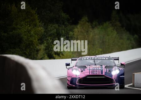 97 BERRY Martin (sgp), HANAFIN Lorcan (gbr), ADAM Jonathan (gbr), Grid Motorsport by TF, Aston Martin Vantage AMR LMGT3, action during the 4 Hours of Imola 2024, 4th round of the 2024 European Le Mans Series on the Circuit de Spa-Francorchamps from August 23 to 25, 2024 in Stavelot, Belgium Stock Photo