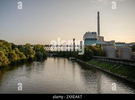 La centrale elettrica Muenster di Stoccarda, Germania Foto Stock