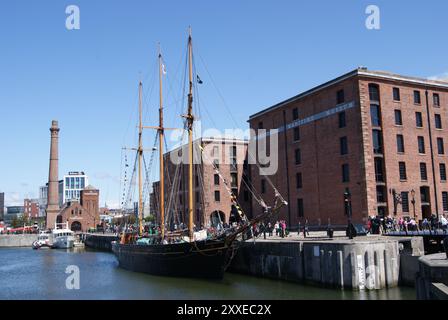 Vista sul lungomare di Liverpool 2011 Foto Stock