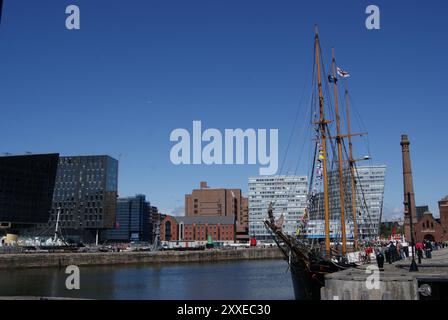 Vista sul lungomare di Liverpool 2011 Foto Stock