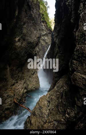 Leutasch - Mittenwald GER, Themenbild Natur, Leutascher Geisterklamm, Leutasch - Mittenwald, 24.08.2024 Der Wasserfall der Leutascher Ache. GER, Themenbild Natur, Leutascher Geisterklamm, Leutasch - Mittenwald, 24.08.2024. *** Leutasch Mittenwald GER, Theme picture nature, Leutascher Geisterklamm, Leutasch Mittenwald, 24 08 2024 The waterfall of the Leutascher Ache GER, Theme picture nature, Leutascher Geisterklamm, Leutasch Mittenwald, 24 08 2024 Copyright: xEibner-Pressefoto/HeikexFeinerx EP HFR Stock Photo