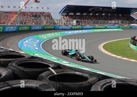 18Lance Stroll (Aston Martin Aramco Formula One Team, #18), Qualifying, NDL,  Formel 1 Weltmeisterschaft, Dutch Grand Prix, Circuit Zandvoort, 24.08.2024  Foto: Eibner-Pressefoto/Annika Graf Stock Photo