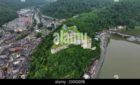 Foto drone Huy Fort Belgio europa Foto Stock