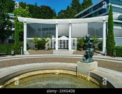 Vista sulle famose Terme di Caracalla a Baden-Baden. Baden Wuerttemberg, Germania, Europa Foto Stock