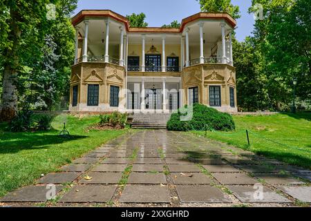 Pavilion in iran, chiamato Niavaran Complex a Teheran Foto Stock