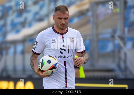 Saarbrücken, Germania 24. Agosto 2024: 3 . Liga - 2024/2025 - 1. FC Saarbrücken vs. FC Ingolstadt 04 IM Bild: Maximilian Dittgen (FCI) Foto Stock