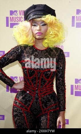 Nicki Minaj al MTV Video Music Awards 2012 tenutosi presso lo Staples Center di Los Angeles, Stati Uniti il 6 settembre 2012. Credito: Lumeimages.com Foto Stock