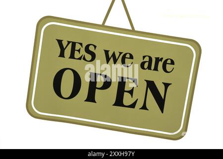 Firma sulla porta d'ingresso di un negozio a Berlino Foto Stock