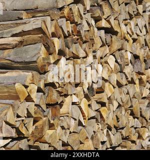 Holzstapel, Stapel aus Holz 43 Foto Stock