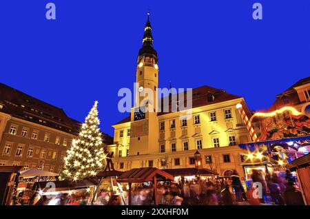 Mercatino di Natale di Bautzen in Germania, mercatino di natale di Bautzen in Germania Foto Stock