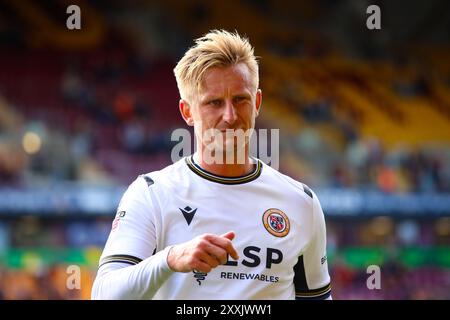 L'Università di Bradford Stadium, Bradford, Inghilterra - 24 agosto 2024 Byron Webster (17) di Bromley - dopo la partita Bradford City contro Bromley, Sky Bet League Two, 2024/25, l'Università di Bradford Stadium, Bradford, Inghilterra - 24 agosto 2024 crediti: Mathew Marsden/WhiteRosePhotos/Alamy Live News Foto Stock