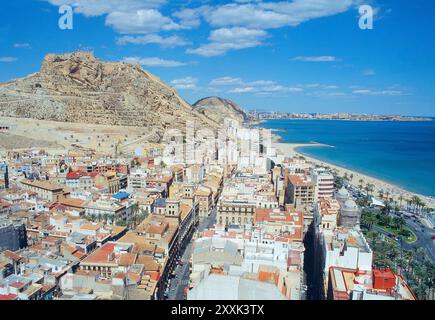 Vista aerea. Alicante, Spagna. Foto Stock