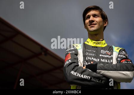 Stavelot, Belgio. 25 agosto 2024. SAUCY Grégoire (swi), Richard mille di TDS, Oreca 07 - Gibson, ritratto durante la 4 ore di Imola 2024, 4° round dell'European le Mans Series 2024 sul circuito di Spa-Francorchamps dal 23 al 25 agosto 2024 a Stavelot, Belgio - foto André Ferreira/DPPI credito: DPPI Media/Alamy Live News Foto Stock