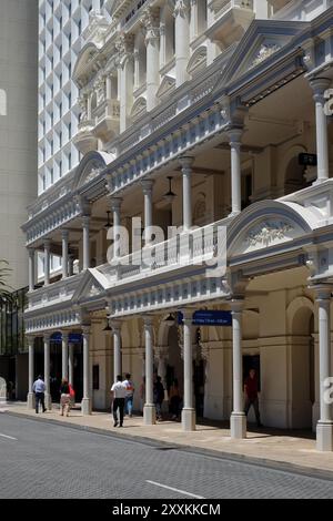 Perth, Australia Occidentale, His Majesty's Theatre e la sua elaborata facciata barocca edoardiana in Hay St Foto Stock