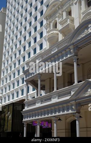 Perth, Australia Occidentale, His Majesty's Theatre e la sua elaborata facciata barocca edoardiana in Hay St Foto Stock